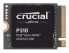 Crucial 1TB P310 Solid State Disk, PCIe Gen4 x4 Read 7100MB/s, Write 6000MB/s, M.2 2230, NVMe, 1M IOPS, 220 TBW, 5-year warranty
